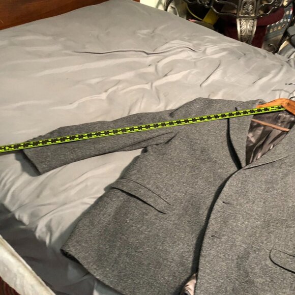 Kenneth Cole New York Men's  Blazer Jacket 48R Wool Gray Double Button Workwear - Picture 10 of 15